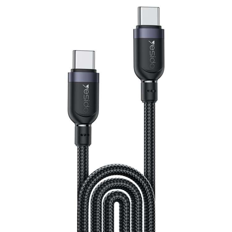 Yesido CA194 60W 3A USB-C / Type-C to Type-C Charging Data Cable, Length:3m(Black)