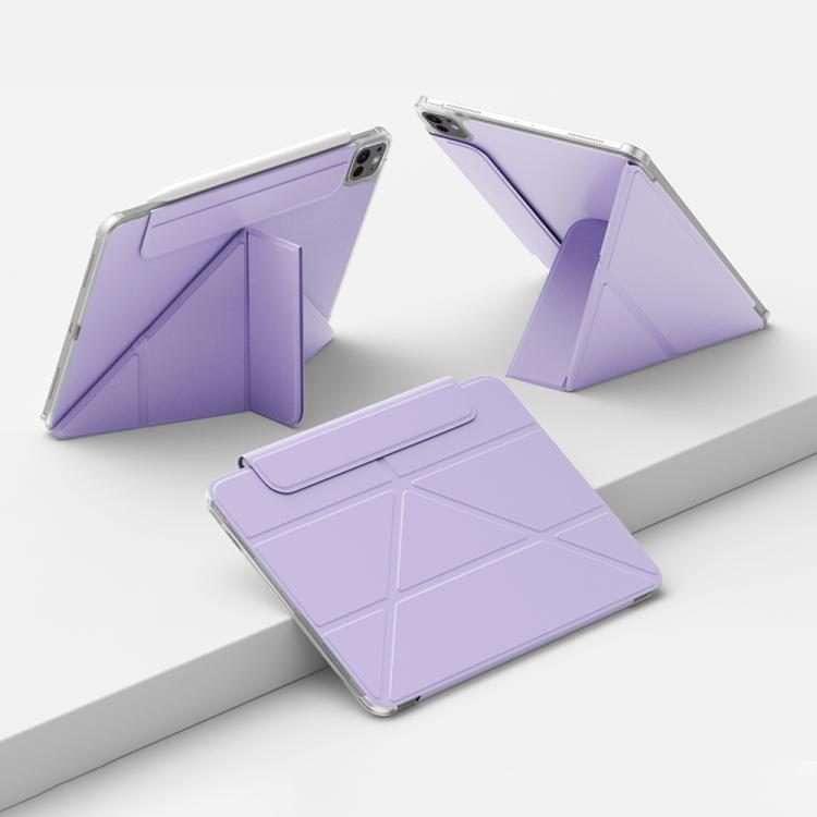 For iPad Pro 11 2025 / 2024 Four-corner Anti-collision Magnetic Double-sided Clip Tab ... (Purple)