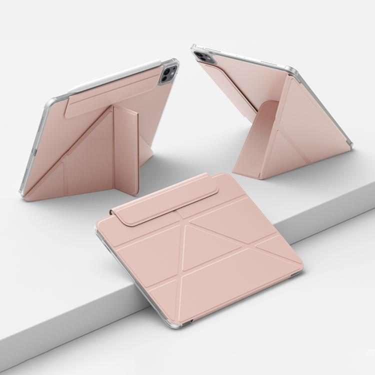 For iPad Pro 11 2025 / 2024 Four-corner Anti-collision Magnetic Double-sided Clip Table ... (Pink)