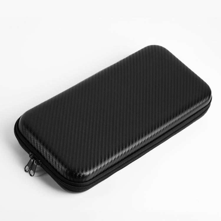 For Nintendo Switch 2 Carbon Fiber Full Cover Shockproof Storage Bag(Black)