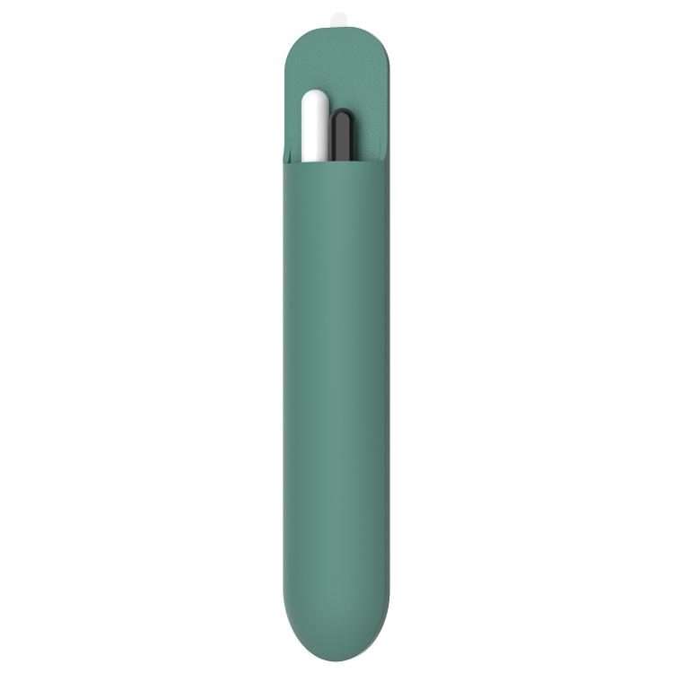 Silicone Stylus Pen Storage Case Universal Pen Bag(Dark Green)