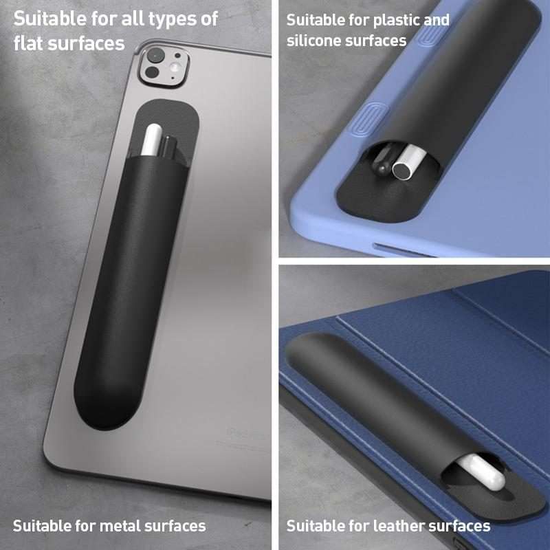 Silicone Stylus Pen Storage Case Universal Pen Bag(Black)