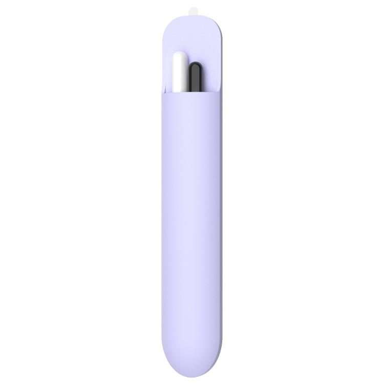 Silicone Stylus Pen Storage Case Universal Pen Bag(Purple)