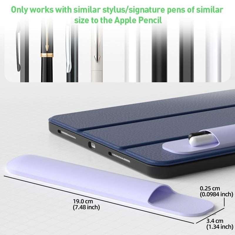 Silicone Stylus Pen Storage Case Universal Pen Bag(Purple)