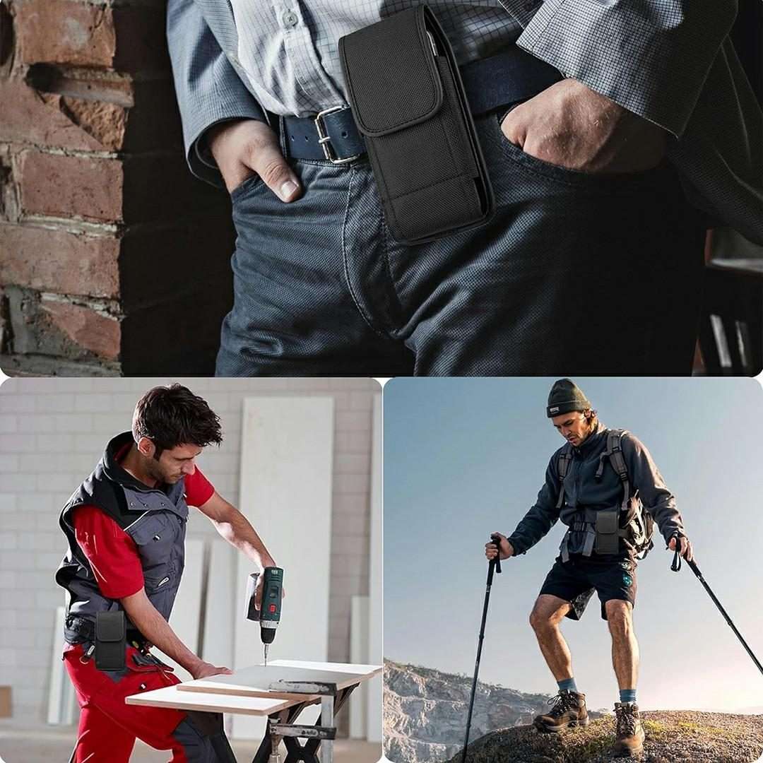For 5 inch Universal Vertical Outdoor Phone Waist Bag(Black)