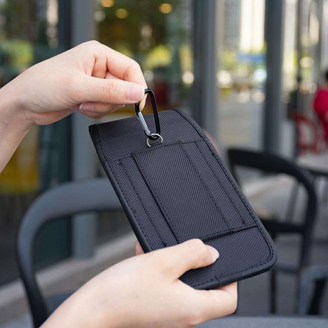 For 5 inch Universal Vertical Outdoor Phone Waist Bag(Black)