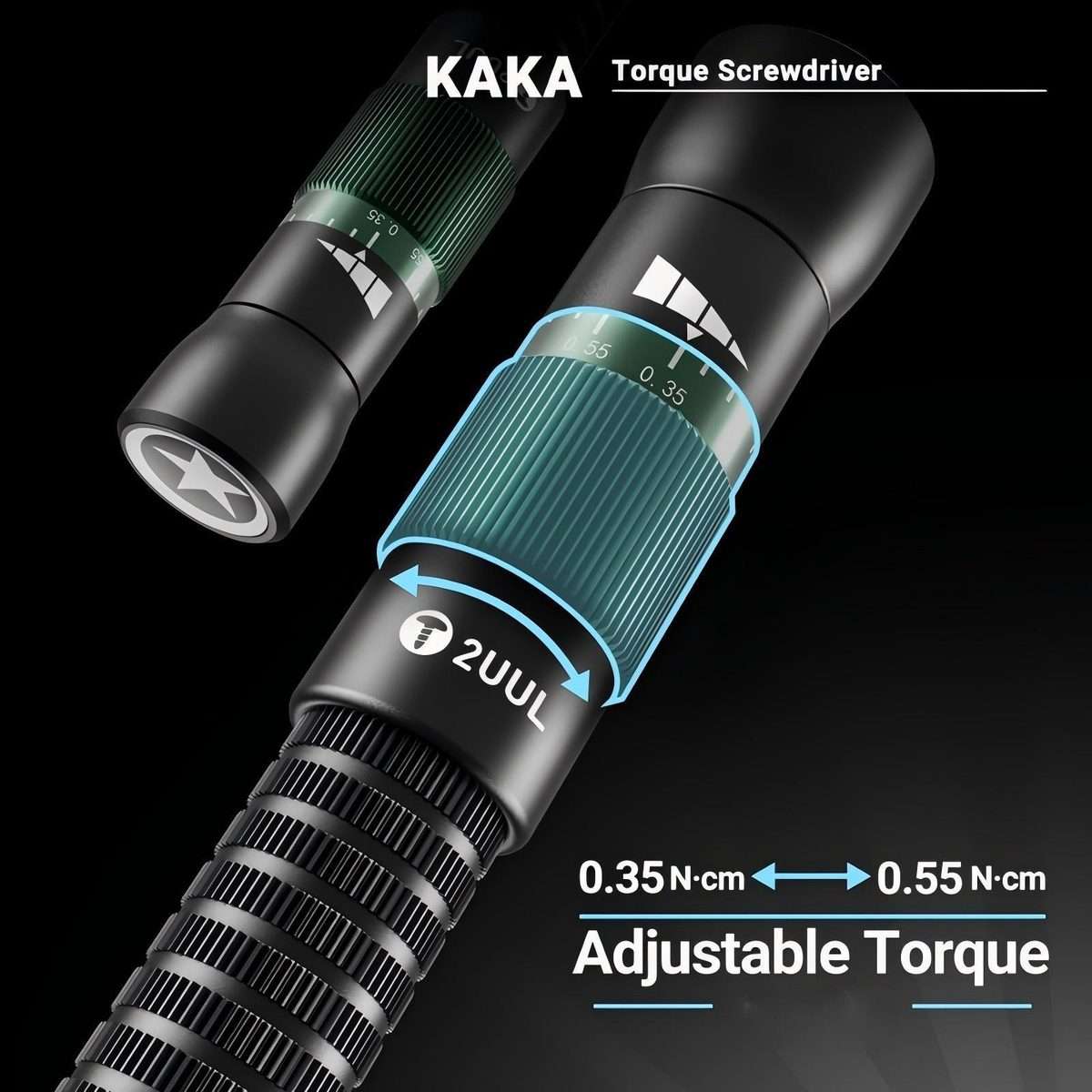 2UUL KAKA Adjustable Torque Magnetic Screwdriver, Model:Philips 1.2