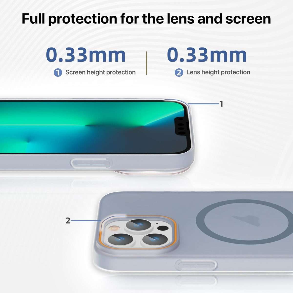 For iPhone 11 Pro Translucent Frosted Skin PC MagSafe Phone Case(Orange)
