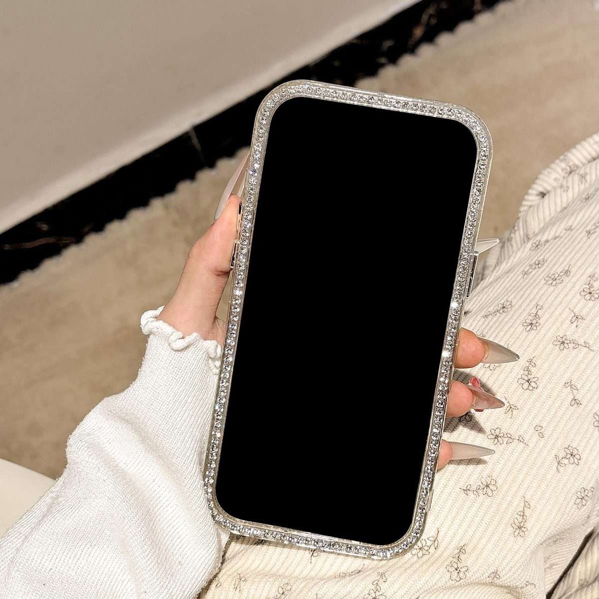 For iPhone 13 Pro Max Holographic Starry Pattern TPU Hybrid IMD Full Coverage Phone Case(Pink)