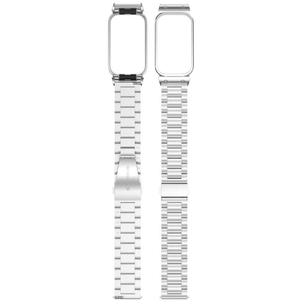 For Redmi Watch 6 / 5 / Xiaomi Band 9 Pro xDfind Watch Frame Integrated Milan Magneti ... (Silver)
