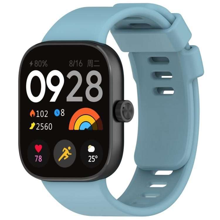 For Redmi Watch 6 / 5 / 4 xDfind Solid Color Silicone Sports Watch Band(Light Blue)