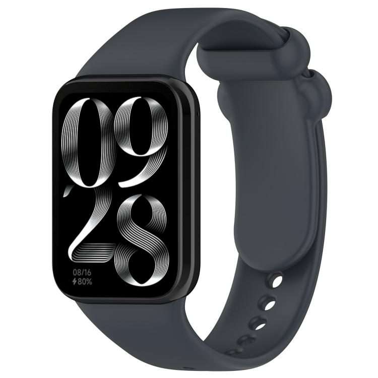 For Redmi Watch 6 / 5 / Xiaomi Band 9 Pro xDfind Solid Color Black Buckle Silicone ... (Dark Grey)