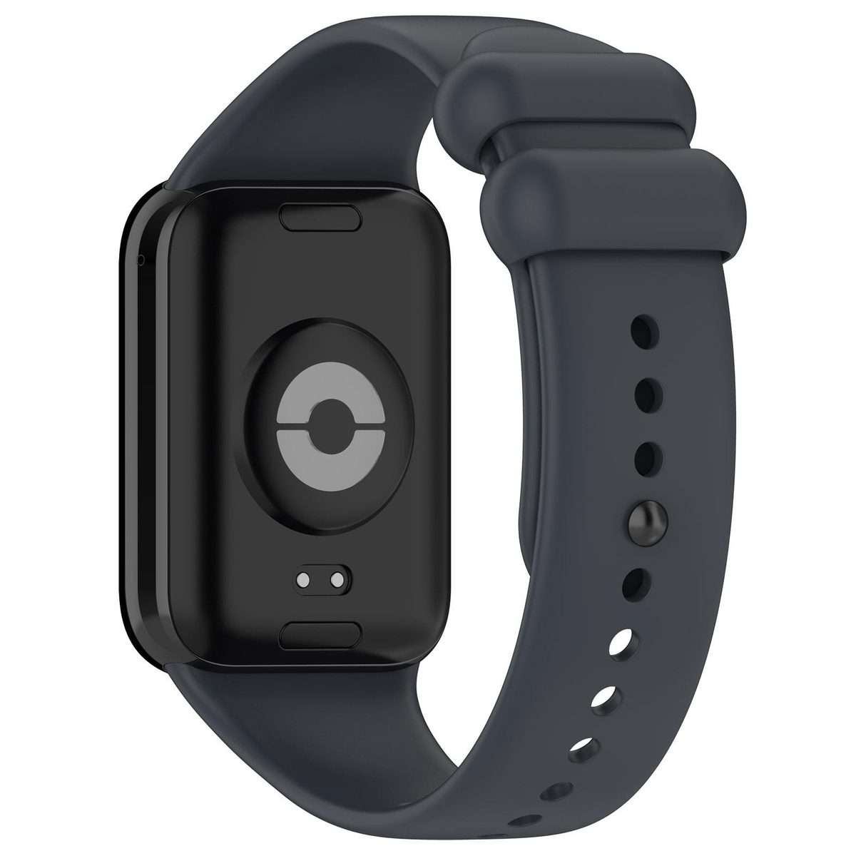 For Redmi Watch 6 / 5 / Xiaomi Band 9 Pro xDfind Solid Color Black Buckle Silicone ... (Dark Grey)
