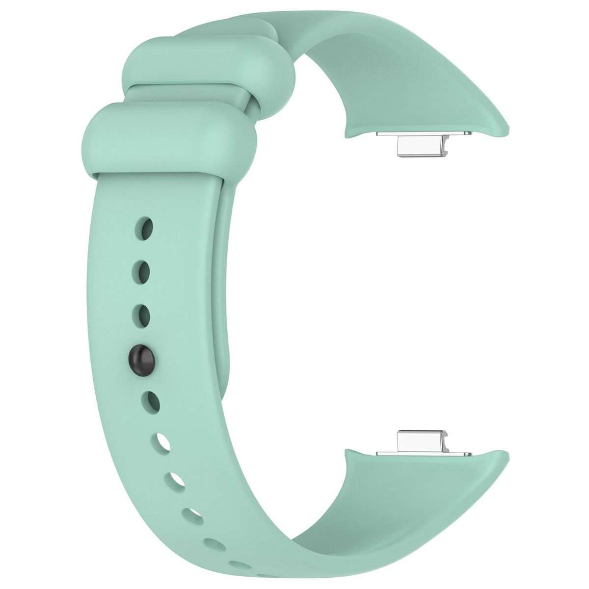 For Redmi Watch 6 / 5 / Xiaomi Band 9 Pro xDfind Solid Color Black Buckle Silicone Watc ... (Teal)