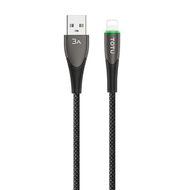 TOTU CB-17-L 15W USB to 8 Pin Smart Power-off Data Cable, Length:1.2m(Tarnish)