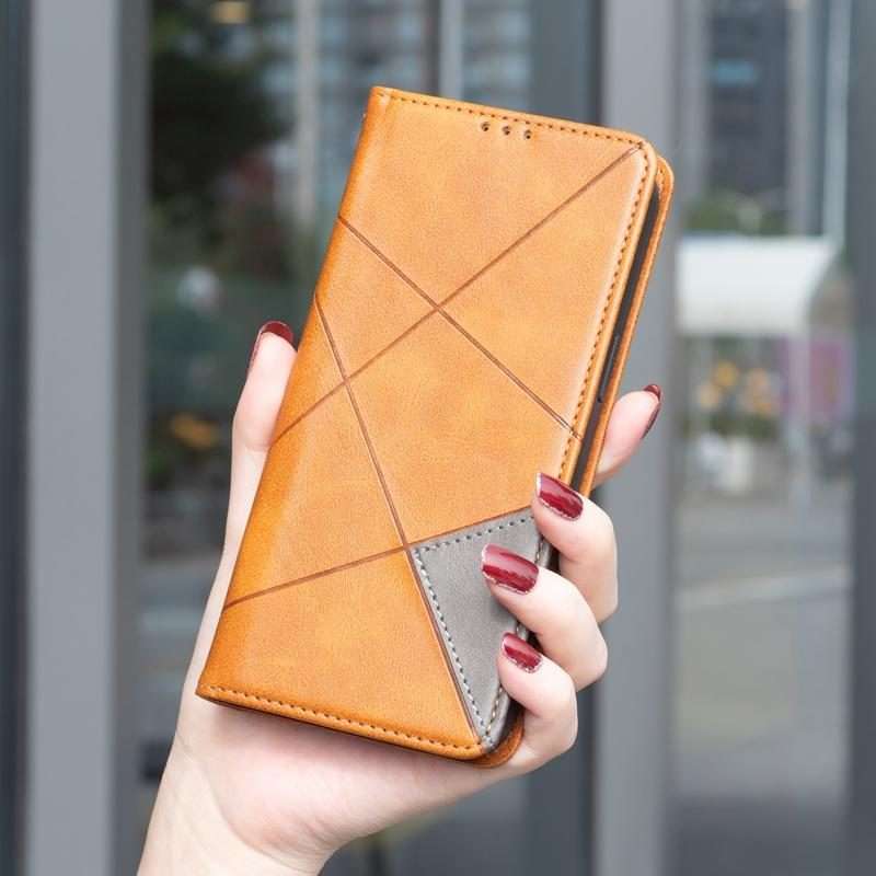 For Xiaomi 15T Pro Rhombus Texture Magnetic Leather Phone Case(Yellow)