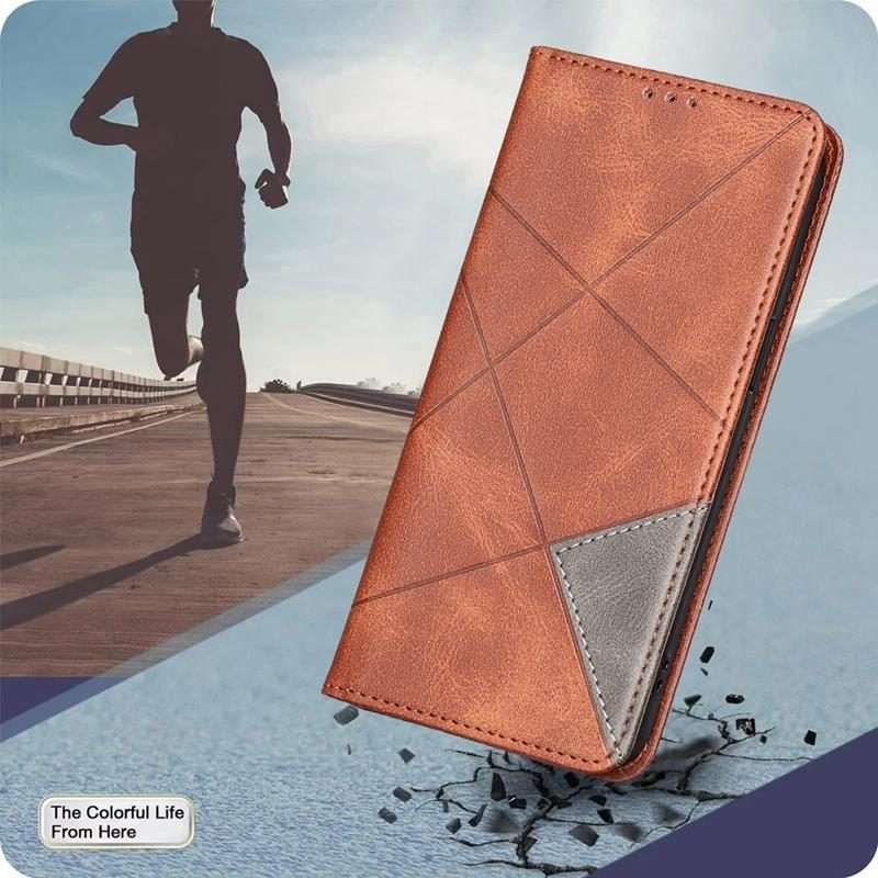 For Xiaomi 15T Pro Rhombus Texture Magnetic Leather Phone Case(Brown)