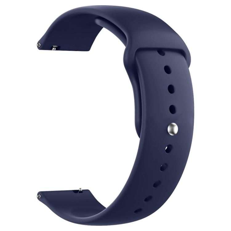 22mm xDfind Pure Color Silicone Watch Band(Dark Blue)