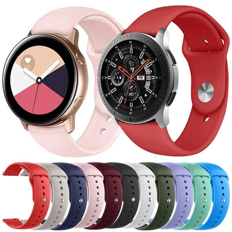 22mm xDfind Pure Color Silicone Watch Band(Red)