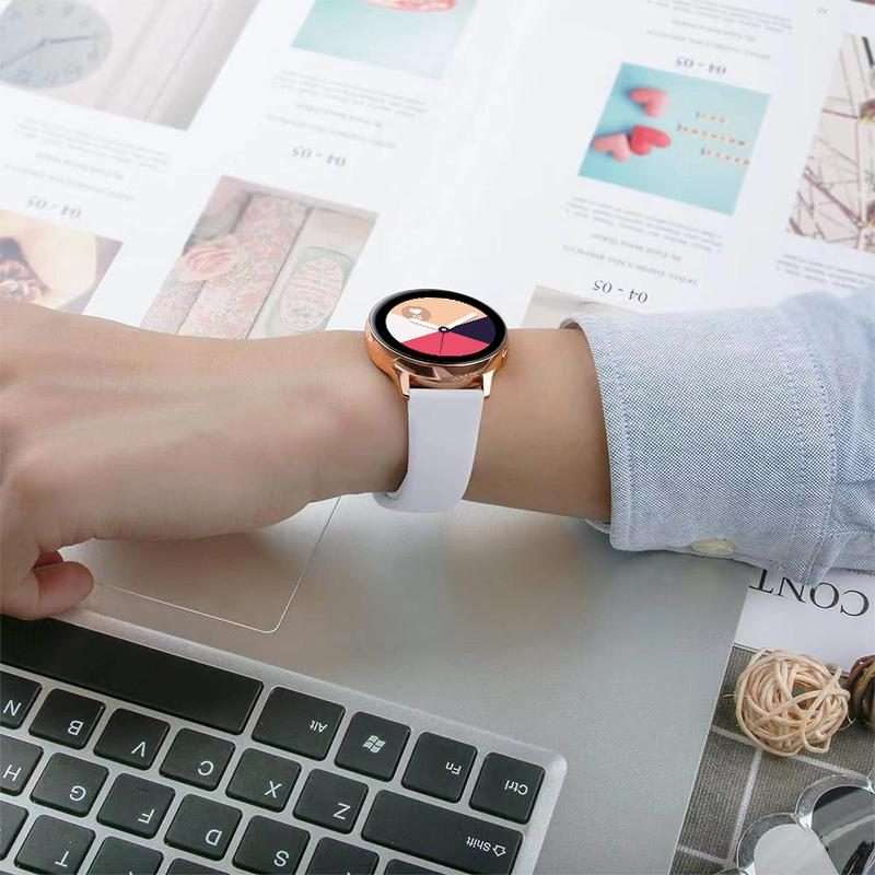 22mm xDfind Pure Color Silicone Watch Band(Red)