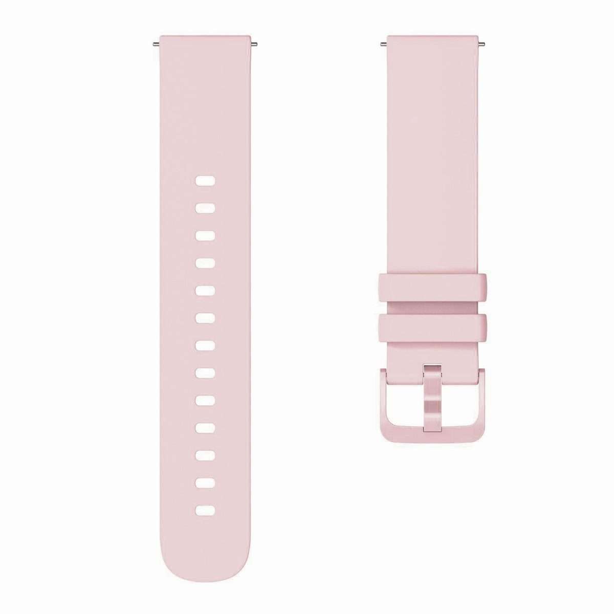 22mm xDfind Flat Pure Color Silicone Watch Band(Vintage Rose)