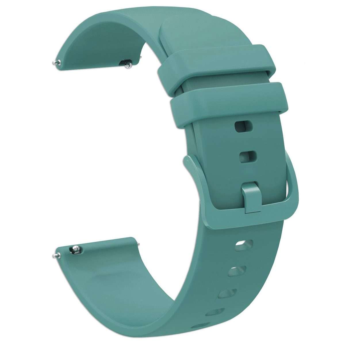 22mm xDfind Flat Pure Color Silicone Watch Band(Cactus)