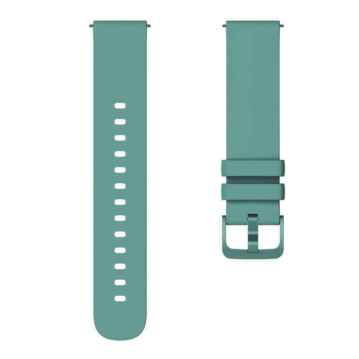 22mm xDfind Flat Pure Color Silicone Watch Band(Cactus)