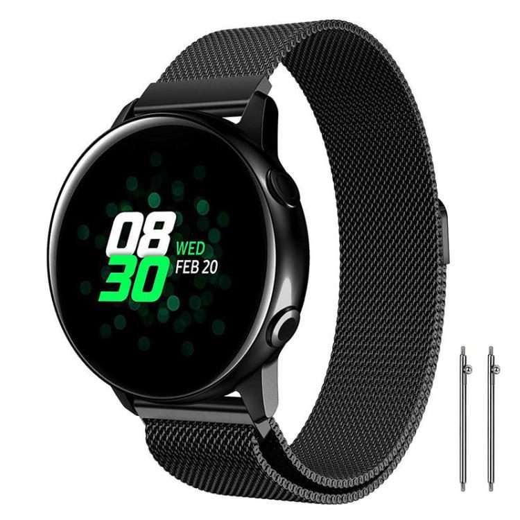 22mm xDfind Milanese Stainless Steel Watch Band(Black)