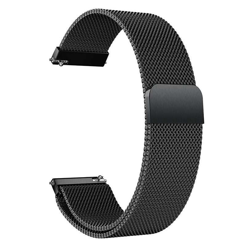 22mm xDfind Milanese Stainless Steel Watch Band(Black)