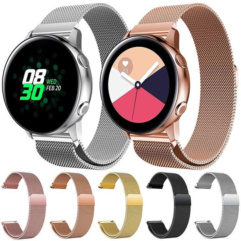 22mm xDfind Milanese Stainless Steel Watch Band(Black)