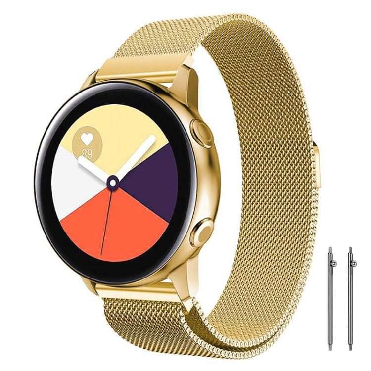 22mm xDfind Milanese Stainless Steel Watch Band(Gold)