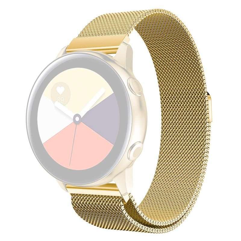 22mm xDfind Milanese Stainless Steel Watch Band(Gold)