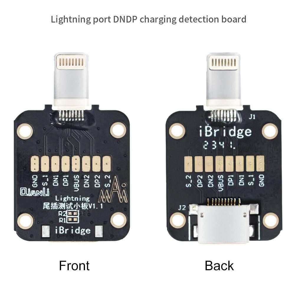 QianLi iBridge Tail Plug Charging DNDP Detection Epitaxial Board, Model:8 Pin