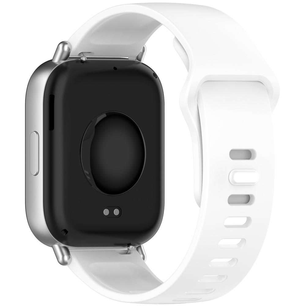 For Redmi Watch 5 Active / Watch 5 Lite xDfind Solid Color Reverse Buckle Silicone Wat ... (White)