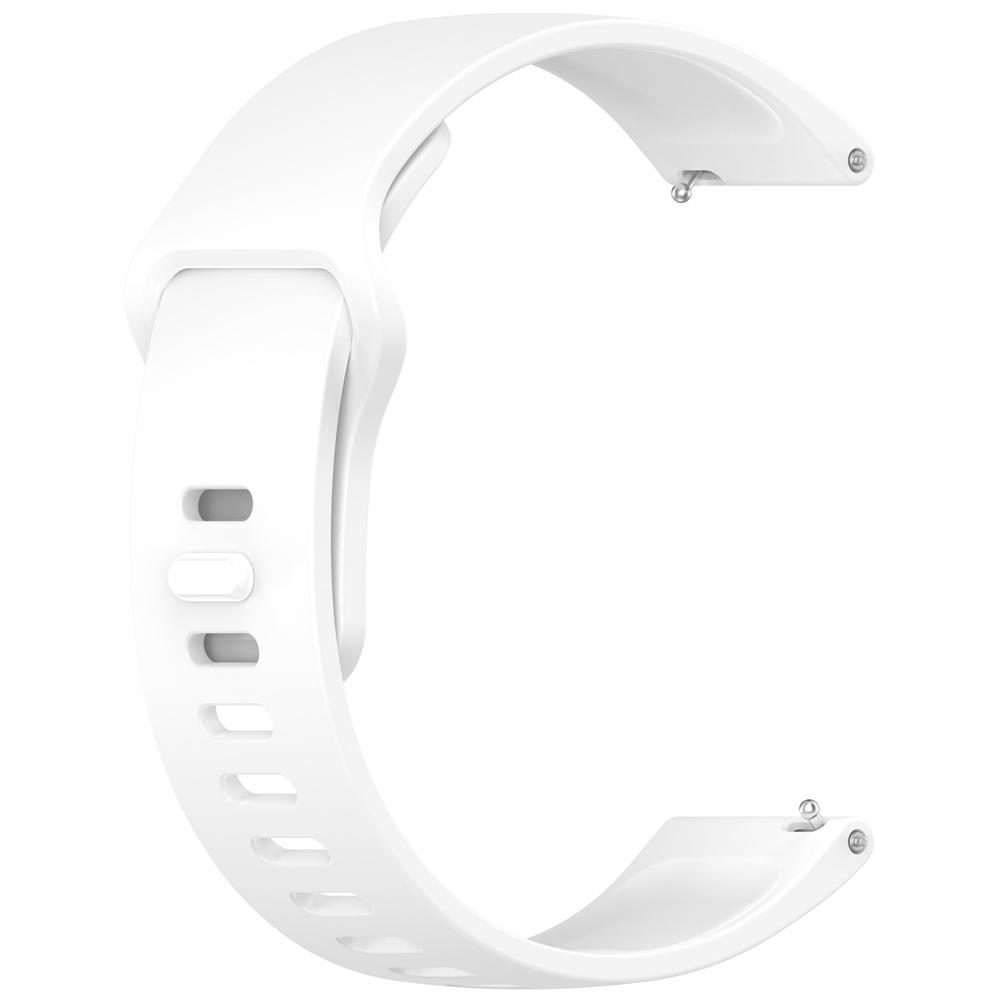 For Redmi Watch 5 Active / Watch 5 Lite xDfind Solid Color Reverse Buckle Silicone Wat ... (White)