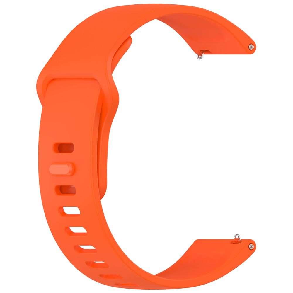 For Redmi Watch 5 Active / Watch 5 Lite xDfind Solid Color Reverse Buckle Silicone Wa ... (Orange)