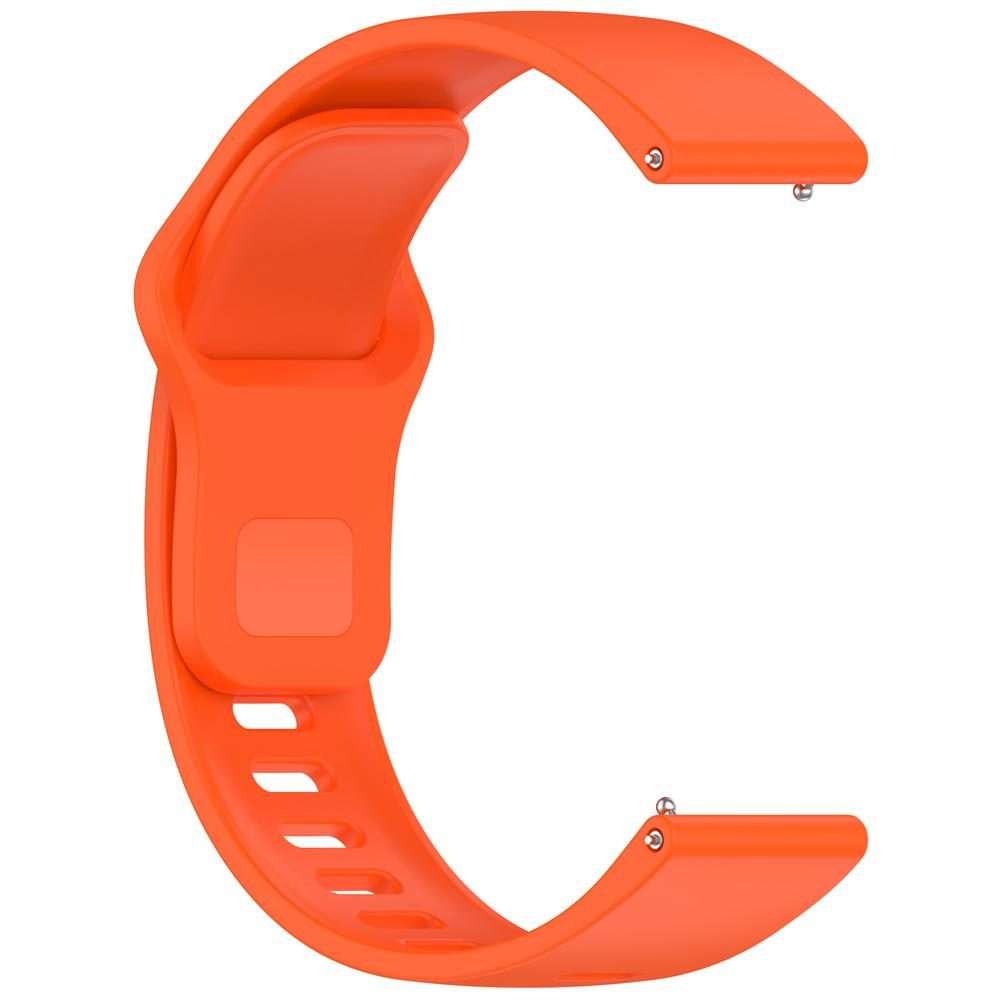 For Redmi Watch 5 Active / Watch 5 Lite xDfind Solid Color Reverse Buckle Silicone Wa ... (Orange)
