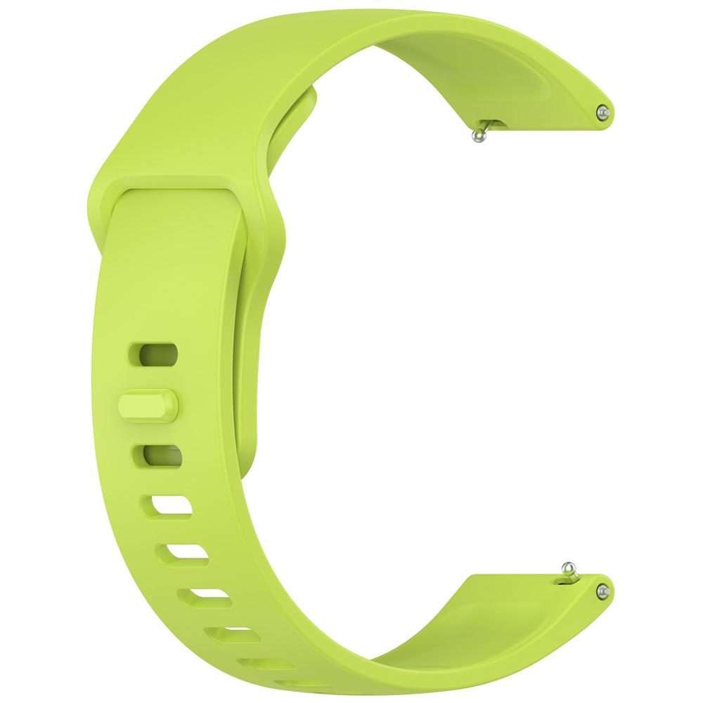 For Redmi Watch 5 Active / Watch 5 Lite xDfind Solid Color Reverse Buckle Silico ... (Lemon Green)