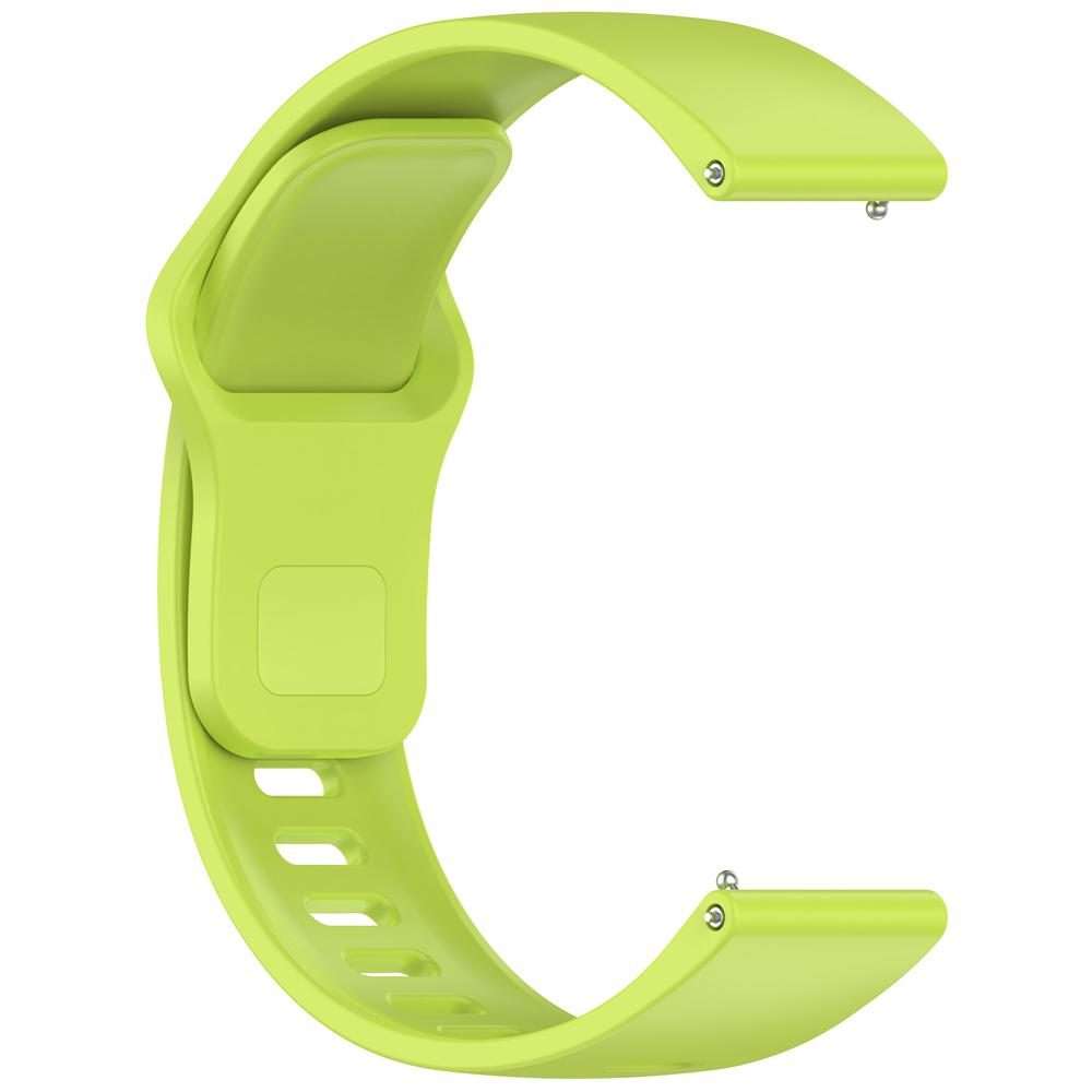 For Redmi Watch 5 Active / Watch 5 Lite xDfind Solid Color Reverse Buckle Silico ... (Lemon Green)
