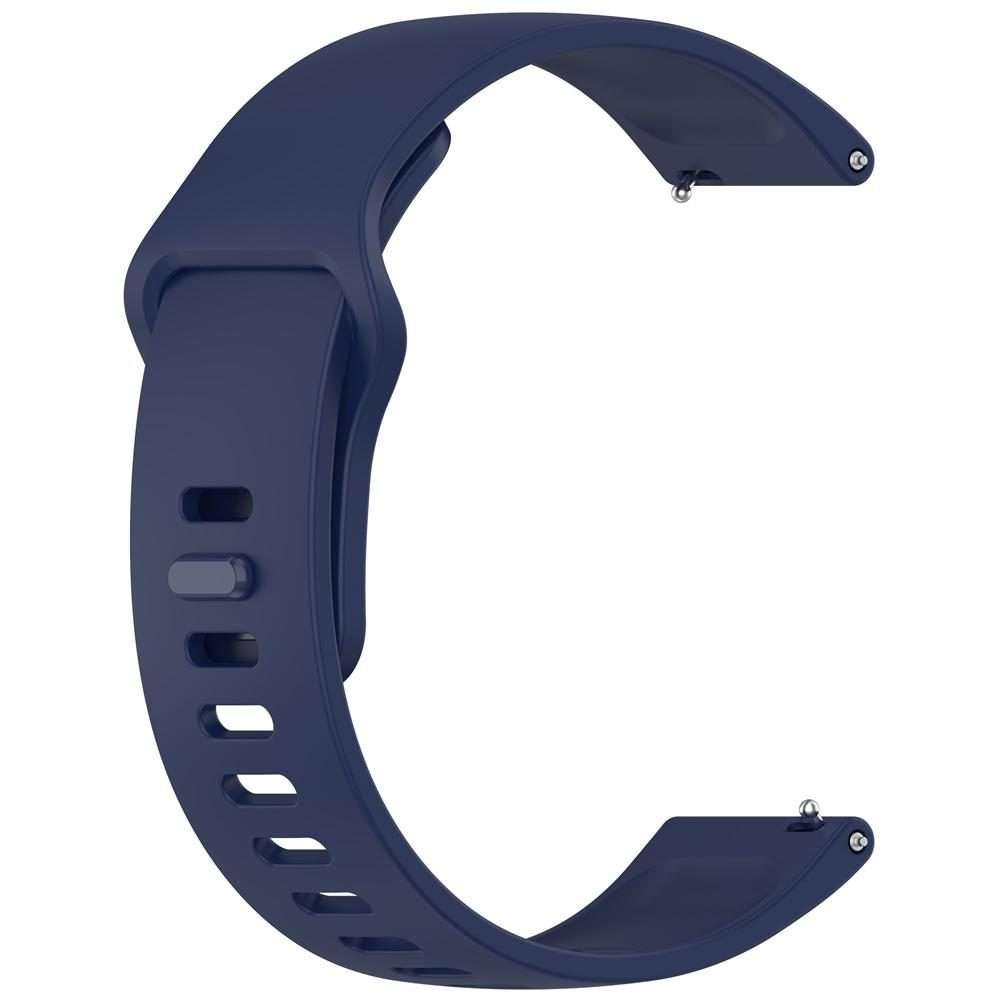 For Redmi Watch 5 Active / Watch 5 Lite xDfind Solid Color Reverse Buckle Silicone ... (Dark Blue)