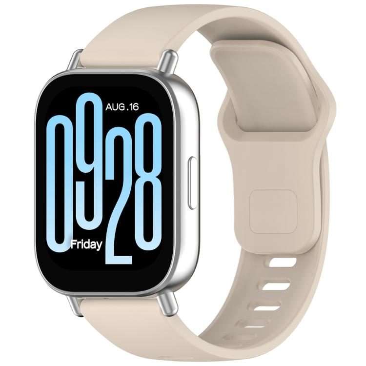 For Redmi Watch 5 Active / Watch 5 Lite xDfind Solid Color Reverse Buckle Silico ... (Ivory White)