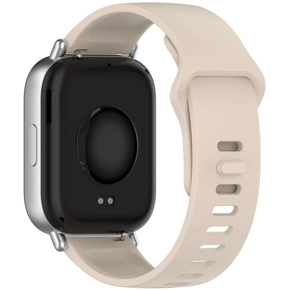 For Redmi Watch 5 Active / Watch 5 Lite xDfind Solid Color Reverse Buckle Silico ... (Ivory White)