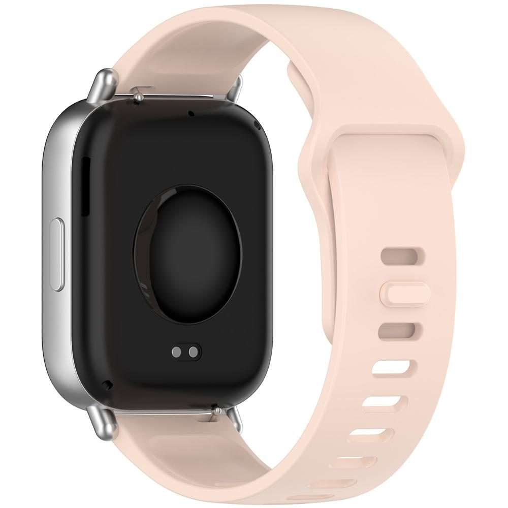 For Redmi Watch 5 Active / Watch 5 Lite xDfind Solid Color Reverse Buckle Silicone Watc ... (Pink)