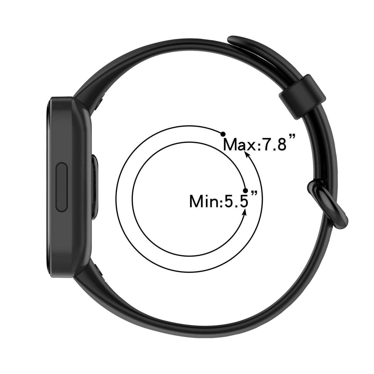For Redmi Watch 2 xDfind Solid Color Silicone Watch Band(Light Brown)