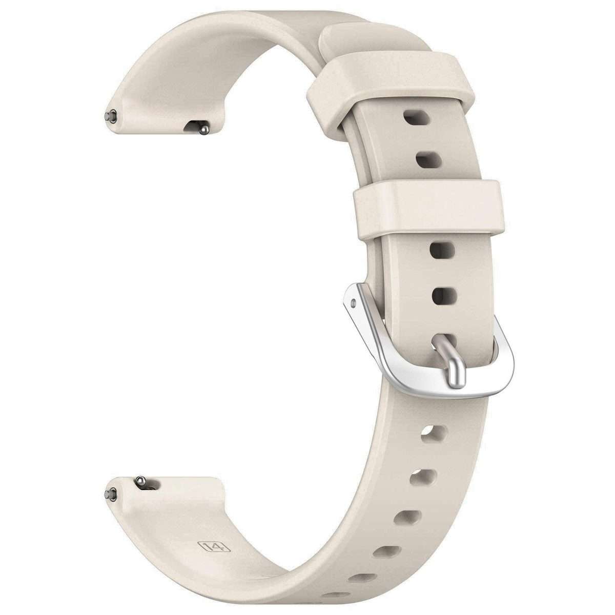 For Garmin Lily 2 xDfind Quick Release Silver Buckle Silicone Watch Band Wristband(Starlight)