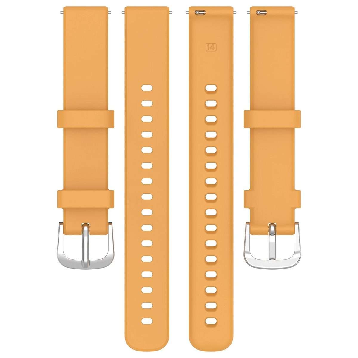 For Garmin Lily 2 xDfind Quick Release Silver Buckle Silicone Watch Band Wristband(Starlight)