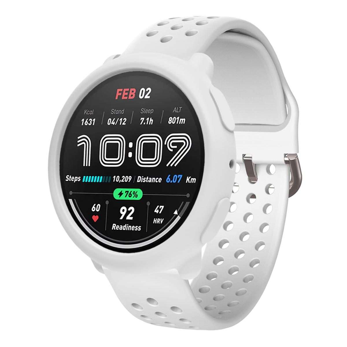 For Amazfit Active 2 Silicone Watch Protective Case(White)