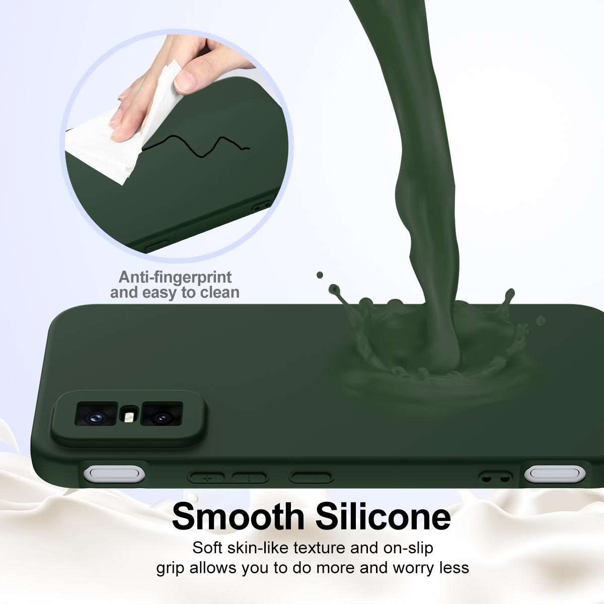 For Infinix GT 30 Pro / GT 30 Shockproof Silicone Magsafe Phone Case(Dark Green)