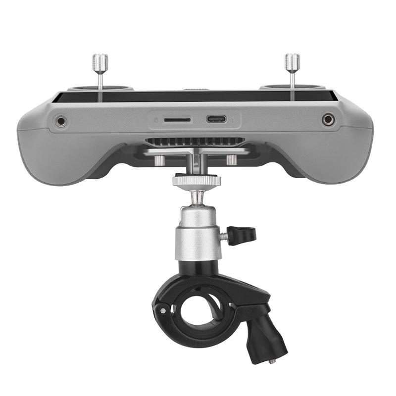 For DJI RC / RC 2 BRDRC Drone Remote Control Adapter Base Bicycle Holder(Black Silver)