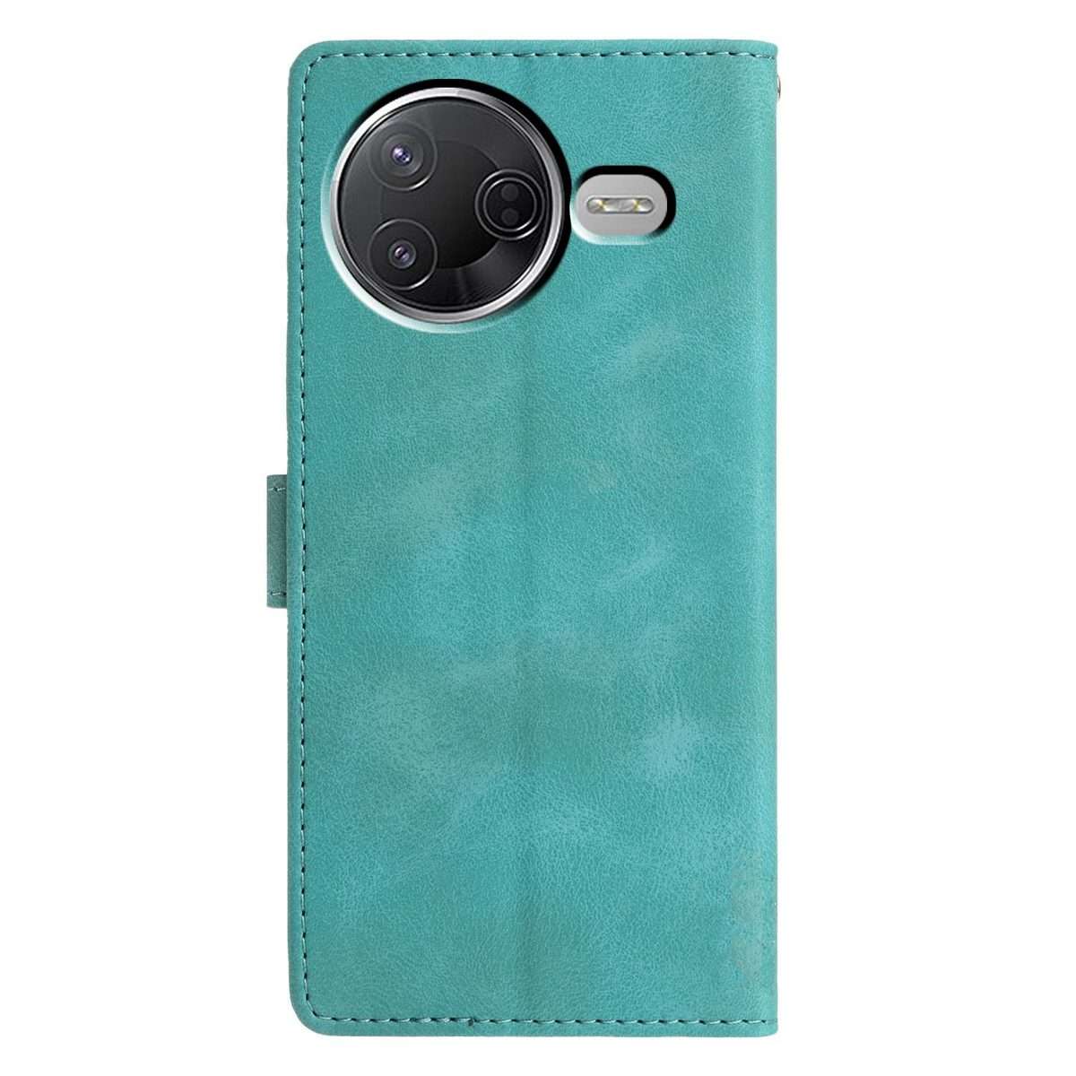 For Redmi K80 / K80 Pro Triangles Embossed Leather Phone Case(Green)